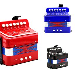 New 7 Button Key Accordions Educational Toy Children Musical Instrument Amateur Beginner Kids Accordion