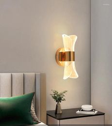 Wall Lamp Modern Led Lights For Living Room Bedroom Bedside Foyer Entrance Corridor Gold Sconce Nordic Creative