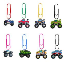 Other Office School Supplies Truck 9 Cartoon Paper Clips Bookmarks Paperclips Colorf For Pagination Organize Folder Funny Supply Stude Otjau