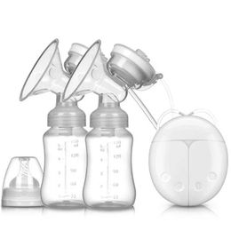 Breastpumps Break Pump Bilateral Milk Baby Bottom Postnal Supplies Electric Extractor Pumps USB Powered Feed d240520