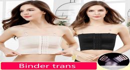 Ruoru Les Lesbian Breathable Buckle Short Chest Binder Trans With Straps Tops Breast Tomboy Bra Intimates Shaper7631993