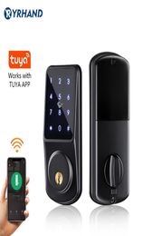 WiFi Keyless Secure Keypad remote control deadbolt Electronic Digital Smart Door Lock With Tuya App 2010139616492