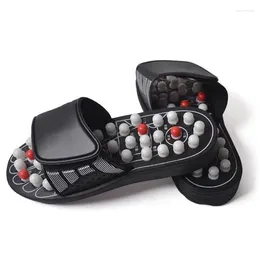 Slippers Natural Pebbles Massage Tai Chi Acupoint Health Care Foot Sandals Non-slip Shoes Pedicure