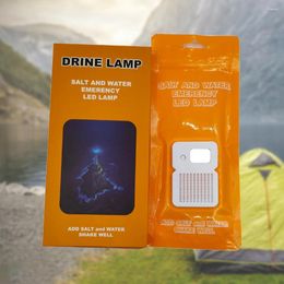 Flashlights Torches LED Portable Salt Water Emergency Lamp 50LM Waterproof Reusable Outdoor Camping Travel Supplies For Car Beach