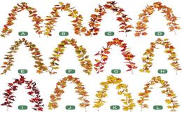 Artificial Vivid Rattan Autumn Leaves Vine Garnd For Halloween Decoration Home Garden Party Decor23718983315