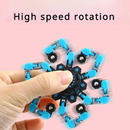 10PCS Decompression Toy New Deformed Fidget Spinner Chain Toys for Children Antistress Hand Spinner Vent Toys Adult Stress Relief Sensory Gyro Gift