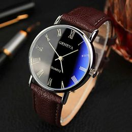 Wristwatches Mens Sports Watch Luxury Stainless Steel Quartz Watch Mens Business Casual Leather Bracelet Mens Luminous WatchL2304