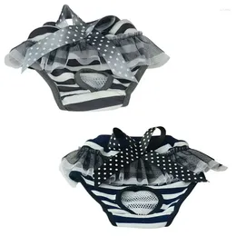 Dog Apparel Pet Striped Physiological Pants Panty Lace Panties Diaper For Puppy Underwear Briefs Dogs Shorts Supply