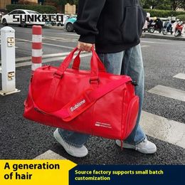 2024 New Large Capacity Fashion Luggage Independent Shoe PU Fitness Travel Storage Bag