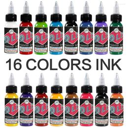 Tattoo Inks 30ml 16 Colours Ink Pigment Permanent Body Arts Paint For Lining And Shading Professional Products