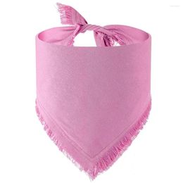 Dog Apparel Pure Cotton Tassel Pet Casual Saliva Towel Triangle Scarf Birthday