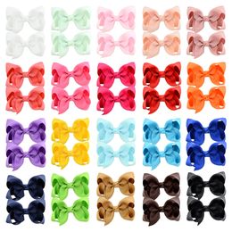 Colour Candy Inch Baby Ribbon Bow Hairpin Clips Girls Large Bowknot Barrette Hairbows Kids Hair Accessories