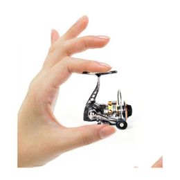Spinning Reels Power Fl Metal Mini Winter Ice Fishing Reel Small Carp Raft Wheel For Fish Accessories Saltwater Drop Delivery Sports Dh8K6