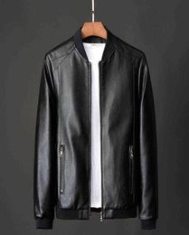 Leather Jacket Bomber Motorcycle Jacket Men Biker PU Baseball Jacket Plus Size 7XL 2020 Fashion Causal Jaqueta Masculino J410 Y2116800071