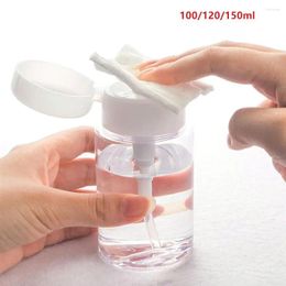 Storage Bottles Tool Refillable Press Pumping Dispenser Nail Polish Remover Container Empty Pump Bottle Makeup