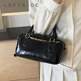 Shoulder Bags Small Cute PU Leather Crossbody With Short Handle For Women 2024 Silver Fashion Bag Lady Handbags