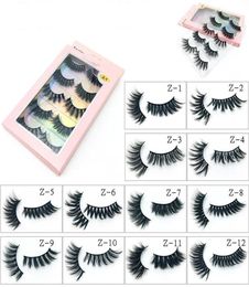 5 Pairs Faux 3D Mink Lashes Bulk False Eyelashes Natural Strips Short Wispy Eyelashes Makeup Tools5304353