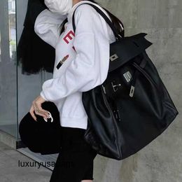 50cm Tote Bag Large Handbags Trendy New Black Leather Capacity Business Trip Shoulder 50 Luggage Handbag Rj