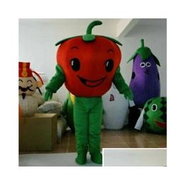 Mascot Halloween Tomato Costume Cartoon Theme Character Carnival Festival Fancy Dress Xmas Adts Size Birthday Party Outdoor Outfit D Dhm4Z