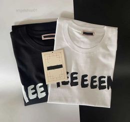 Mens Letter Print t Shirts Luxury Black Fashion Designer Summer High Quality Top Short Sleeve Size S-xxxl