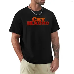 Men's Tank Tops Cry Macho T-Shirt Edition Short Sleeve Tee Plain Mens Vintage T Shirts Cute Clothes Customs Graphic T-shirts Hip Hop