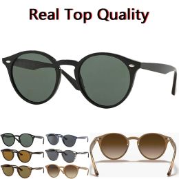 Sunglasses Top Quality Round Sunglasses for Men and Women Stylish Fashion Sun Glasses with Leather Box