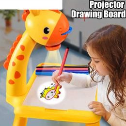 Other Toys Childrens Drawing Board Project Table Lamp Toy Boys Cocoring Pen and Book Tool Set Girls 3-Year Gift for Learning and Education Children s5178