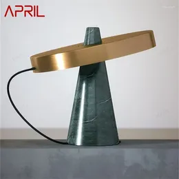 Table Lamps APRIL Nordic Luxury Lamp Contemporary Design LED Desk Light For Home Bedroom Decoration