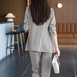 3 PCs/Set Lady Outfit Frauen Strickjacke Weste Coathose Feste Farbe formeller Business -Kleidung Hose Top Anzug Top Anzug