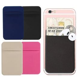Cell Phone Cases Mini Universal Adhesive Back Slim Stick-on Pocket Credit Card Holder Removable Pouch Wallet Firmly Stick Practical LL