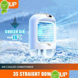 Other Home & Garden New Electric Fan Rechargeable Portable Desktop Silent Usb Cam Cooling Mini Air Conditioners Humidifier Drop Delive Dhqwl