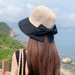 Wide Brim Hats UV Protection Bucket Hat Summer Portable Foldable Beach Cap Breathable Sunshade Outdoor