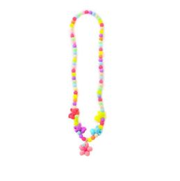kids Necklaces colours cute heart shape Pendants princess cartoon necklaces girls sweet Colored bead ornament