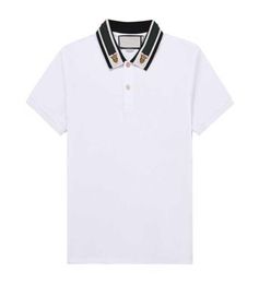 Luxury fashion classic men Tiger embroidery shirt polo designer Tshirt white black Italy Shirts Man High Street polos Garter Prin4531181