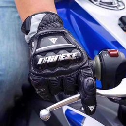 Special gloves for riding Domestic Dennis Titanium Alloy Gloves Motorcycles Racing Riding Cowhide Waterproof Men and Women in Four Seasons Winter