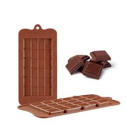 Moldes de cozimento 24 grade quadrada molde de chocolate sile bloqueio bolo de gelo bolo de gelo açucareiro assado mod lx2747 entrega de gota kitc dhoe5