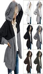 Fashion Fleece Plus Size Long Hooded Cardigan Coat Women Overcoat Winter Autumn Thin Hooded Faux Fur Long Sleeve Warm Jacket Outer4229773