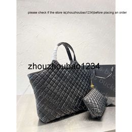 ys bag ysllbag loulou Bags Totes Icare Maxi Shopping in Quilted Lambskin Real Leather Large Capacity Tote Bag Diamond Lattice Chain Coin Wallet Women