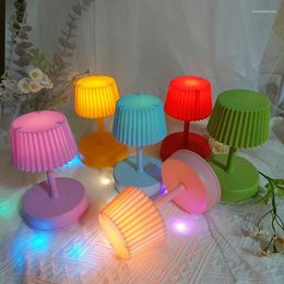 Table Lamps LED Mini Lamp Battery Powered Music Night Lights Living Children Bedroom Bedside Home Decoration Desk Light