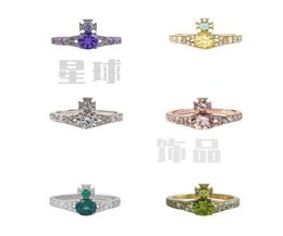 Designer vvan ring West empress Ismene is diamonds Saturn rings5815196