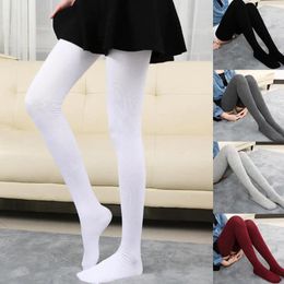 Women Socks Long Tube High Over Knee Knee-Length Hosiery Solid Colour Calf Socking Breathable Elastic 80cm