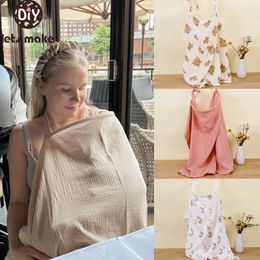 Nursing Cover Mother goes out to breastfeed with a soft baby feeding care cover adjustable privacy nursing apron handcart blanket d240517