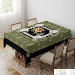 Table Cloth Dining Geometric Decorative Desk Towel Square Tablecloth Sous Verre De 35Akl40601 Drop Delivery Dhotl