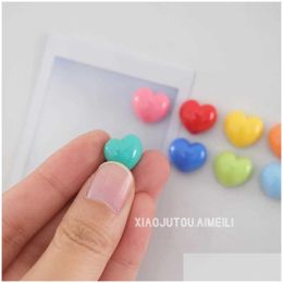 Fridge Magnets 3Pcsfridge Love Strong Refrigerator Mini 14Mm Candy-Colored P O Fixed Magnet Artefact Drop Delivery Home Garden Dhhfg