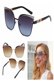 Oversized Cat Eye Sunglasses For Women Luxury Brand Fashion Half Frame Sun Glasses Retro Trendy Cateye Eyewear5013736