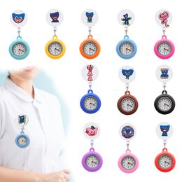 Other Home Decor Hy Wy Clip Pocket Watches Nurse Quartz Watch Brooch For Nurses Doctors Retractable Hospital Medical Workers Badge R Ot9Sd