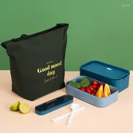 Storage Bags Exquisite And Small Thermal Insulation Bag Simple Colour Matching Large Capacity Lunch Box Outdoor Waterproof Portable
