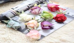 10PCSLot 45CM Silk Rose Heads bud artificial Flowers Decoration Home Wedding Decoration Fake Flower arrangement Diy Wreath flowe3718715