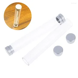 Transparent Cylindrical Plastic Crystal Pen Box With Unique High-quality Learning Supplies