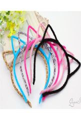 Fashion Plush Girl Cat Ear Headband Sexy Multicolor Modeling Thin Hairband Little Devil Pressed Hair Accessories AB7446951358
